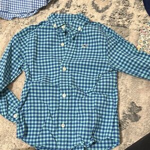 Kids Blue Checkered Shirt